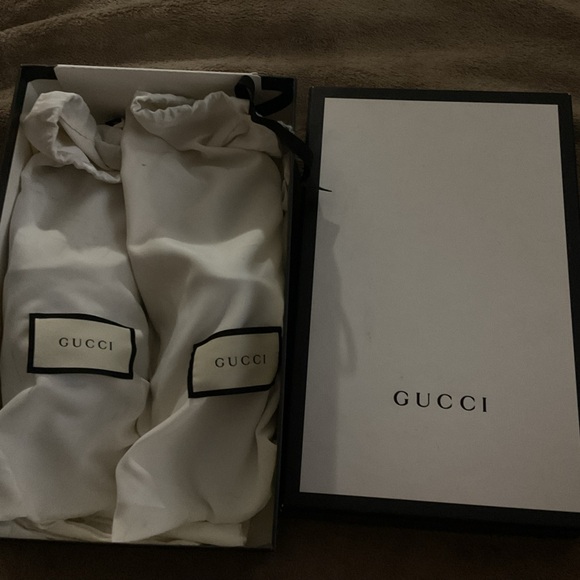 2015 Gucci RE-EDITION WOMEN'S PRINCETOWN Black and Gold Loafers - Picture 6 of 6